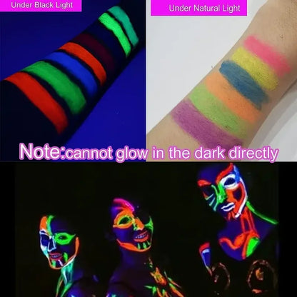 UV Neon Face Pen 6Pcs