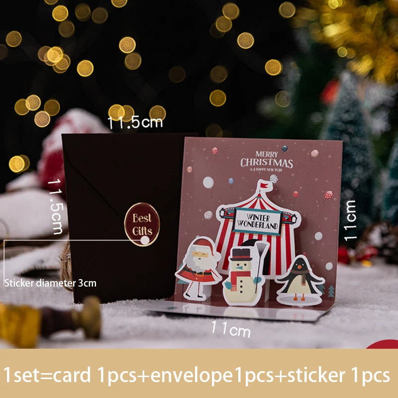 3D Pop UP Christmas Greeting Card