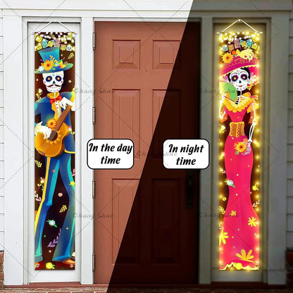 Porch Banner Dia De Los Muertos