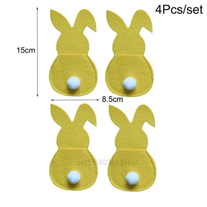 Easter Felt Cutlery Holder 4Pcs