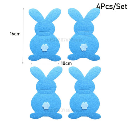 Easter Felt Cutlery Holder 4Pcs