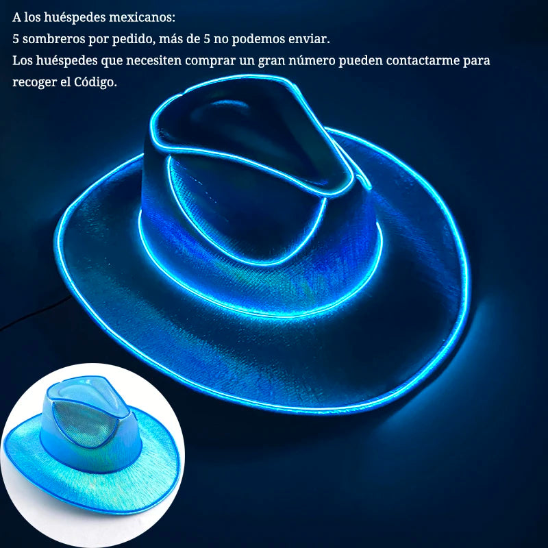 Light Up Bar Cowboy Hat