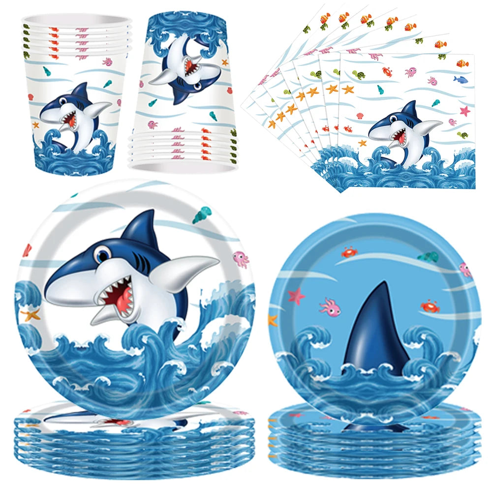 Shark Theme Tableware and Decoration