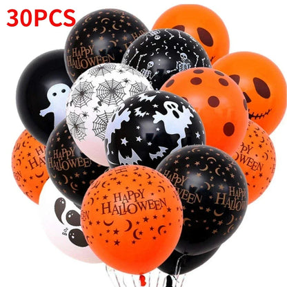 Halloween Colorful Balloons 10/20/30Pcs