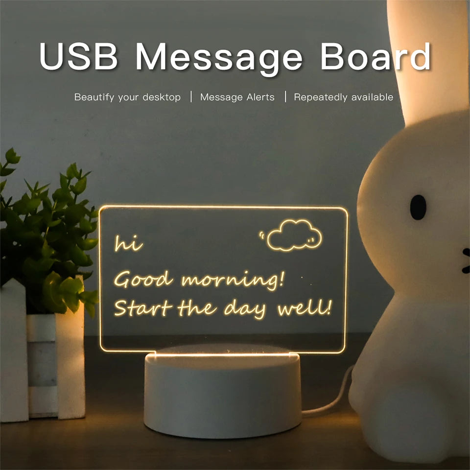 Desk Lamp Note/Message Board