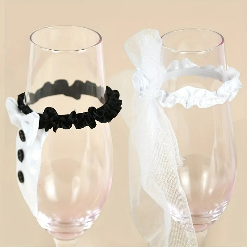 Wedding Bride Groom Glass Decoration