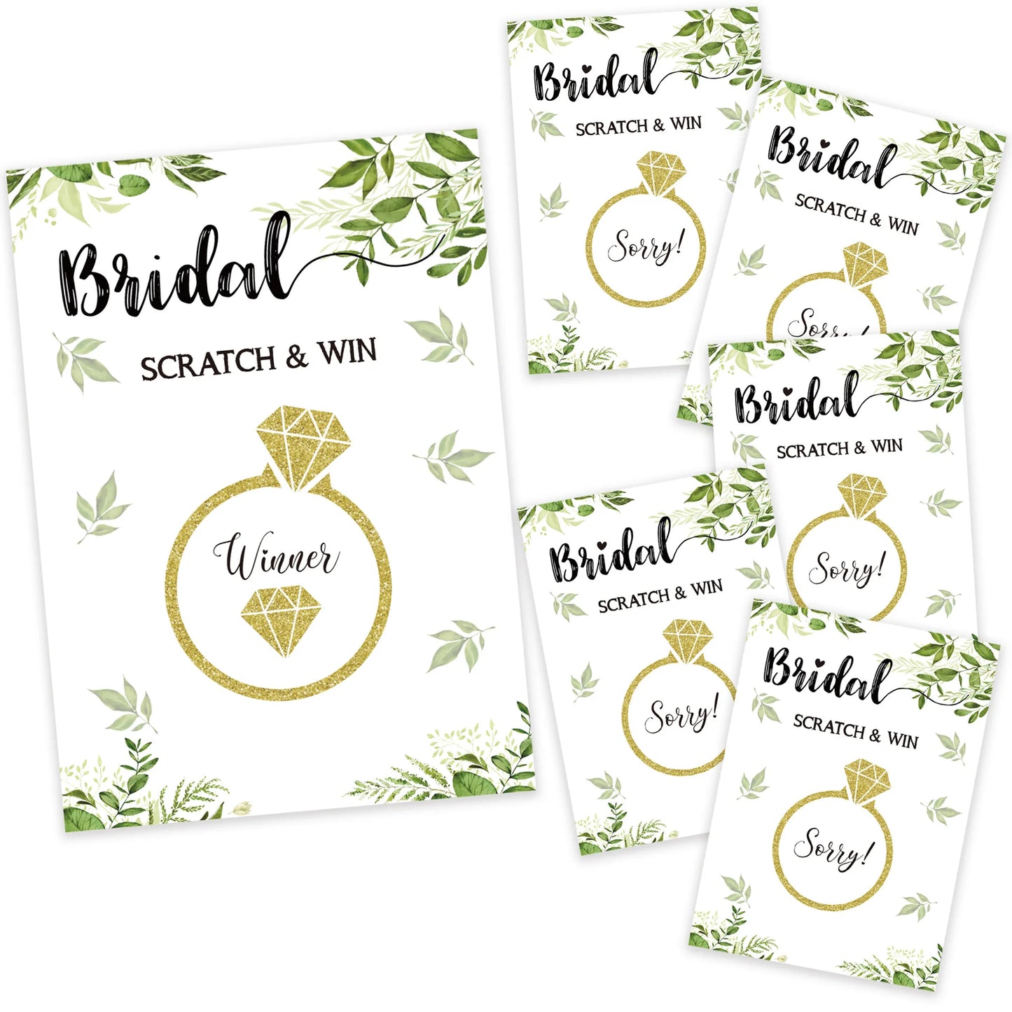 Wedding Scratchcard 48Pcs