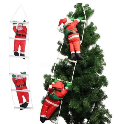 Santa Claus Climbing Ladder Decoration