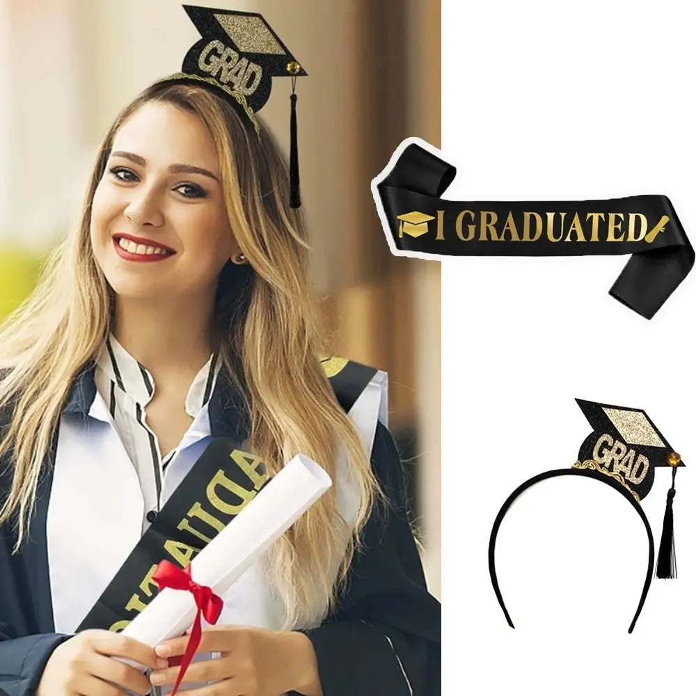 Graduation Headband Ribbon