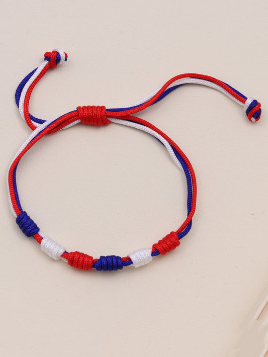 American Flag Color Bracelets