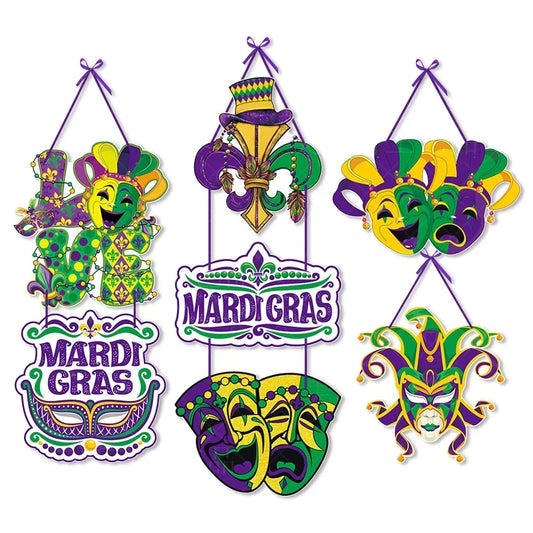 Mardi Gras Door Pendants