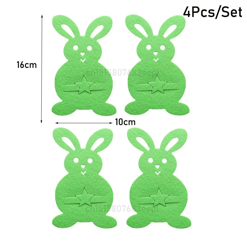 Easter Felt Cutlery Holder 4Pcs