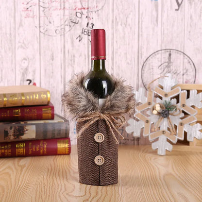 Christmas Wine Bottle Cover