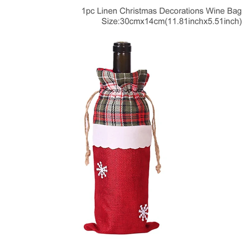 Christmas Wine Bottle Cover