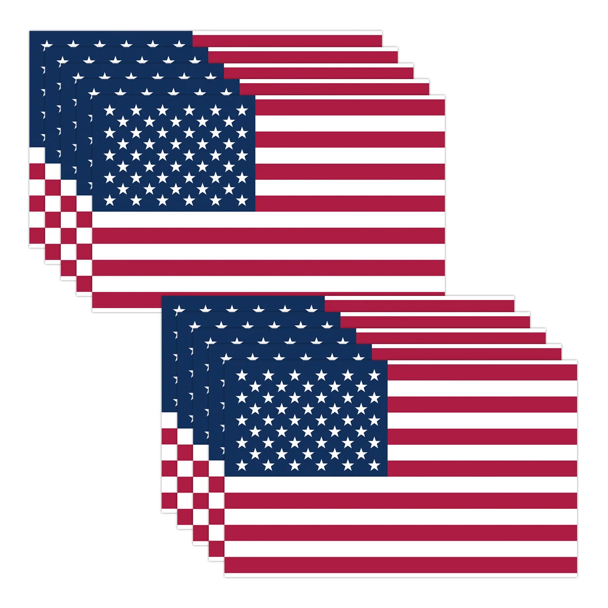 American Flag Sticker 10Pcs