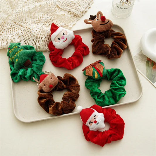 Christmas Head Plush Scrunchie