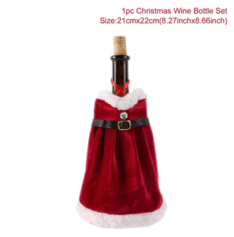 Christmas Wine Bottle Cover