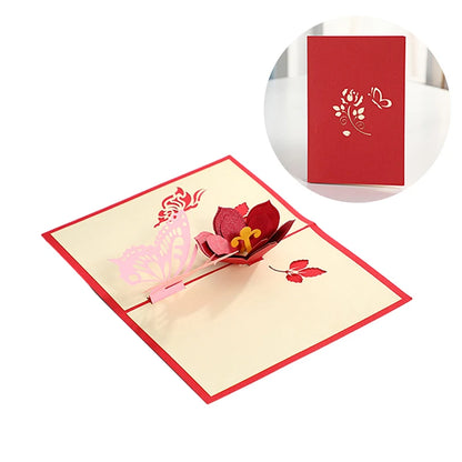 Roses 3D Pop Greeting Card