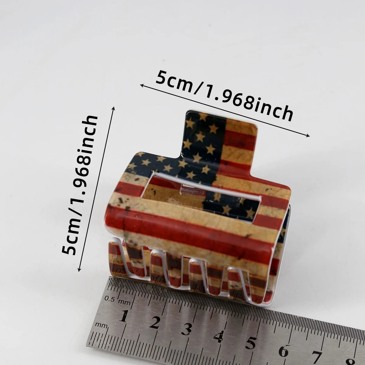 American Flag Hair Claw 5cm