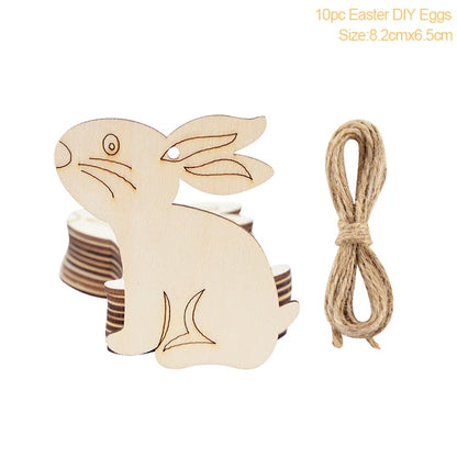 Multiple Wooden Easter Decoration