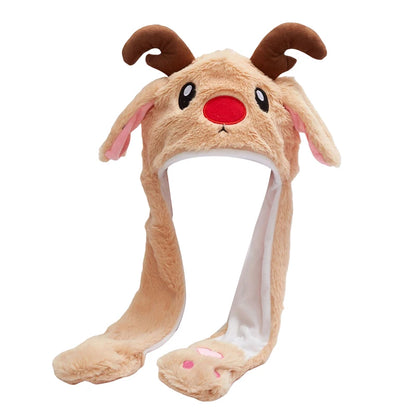 Animated Plush Christmas Hat