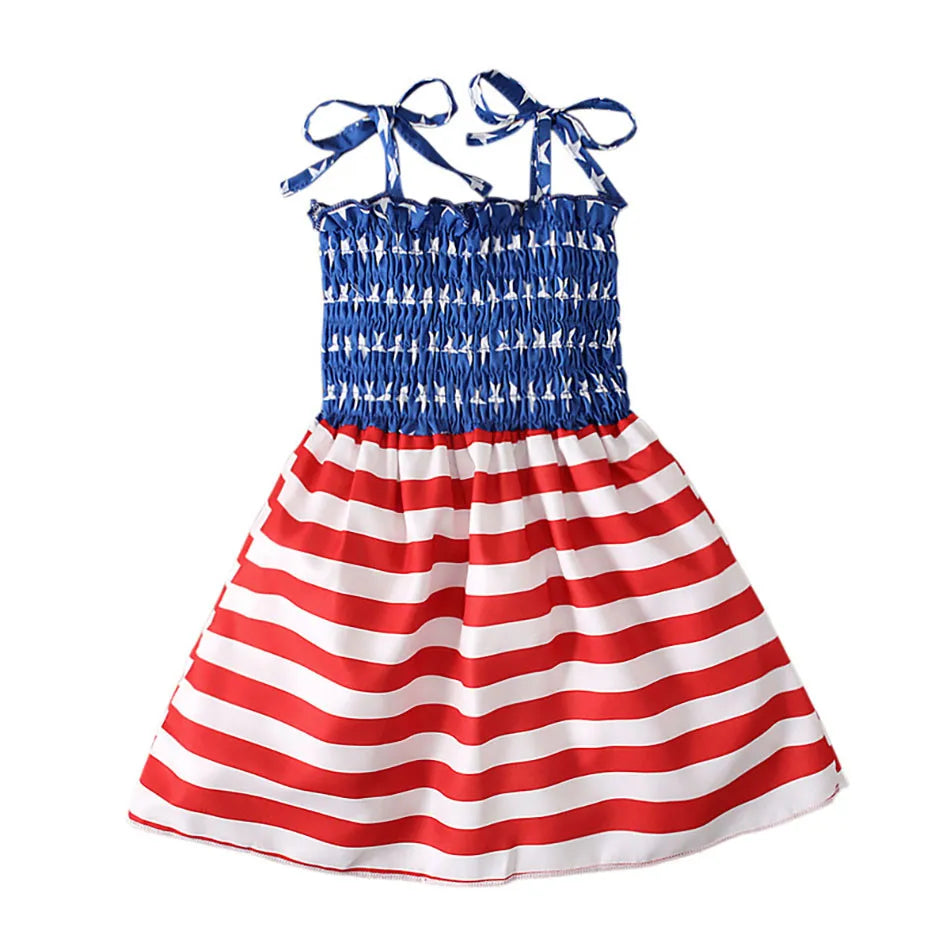 Girl Dress American Holliday Themed