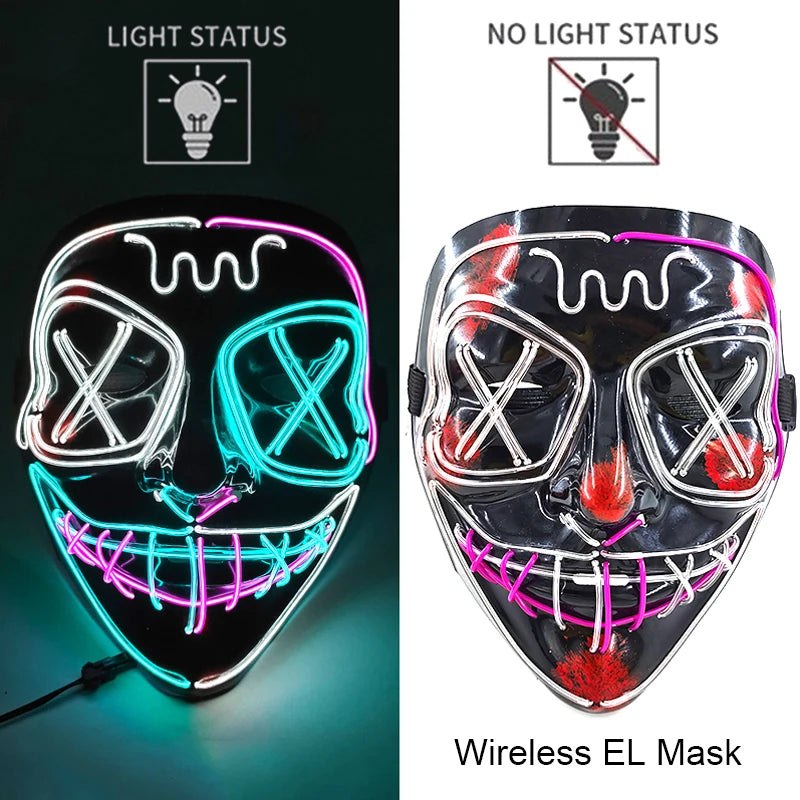 Neon LED Purge Mask