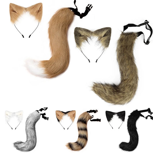 Cat/Fox Headband And Tail