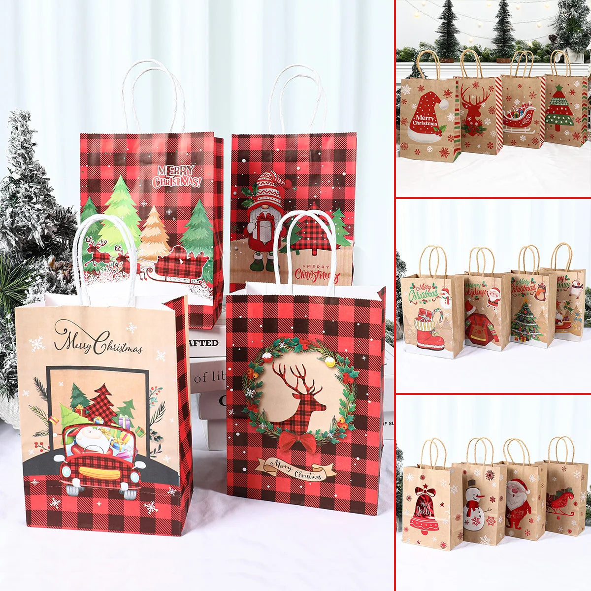 Christmas Kraft Paper Bag