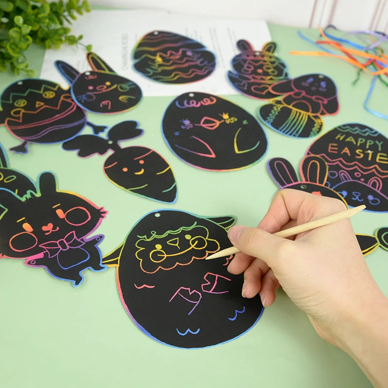 Easter Scratch Art Paper Set