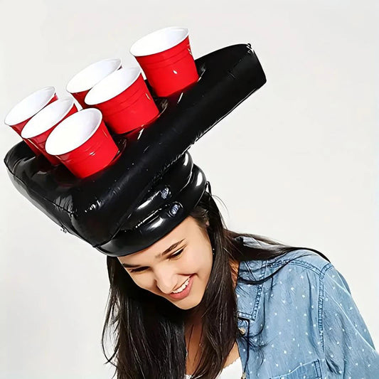 Inflatable Beer Pong Hat