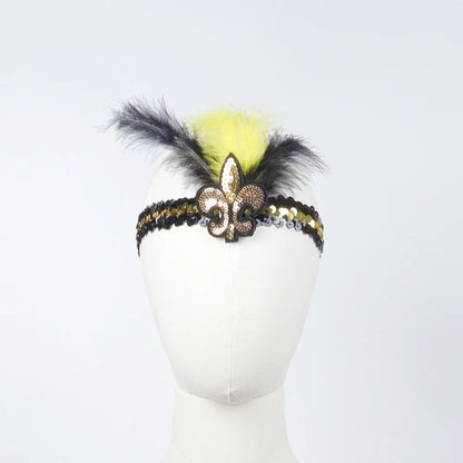 Feather Sequin Headband