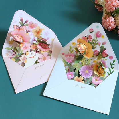 Flower Greeting Card 3D Pop-Up