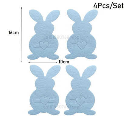 Easter Felt Cutlery Holder 4Pcs