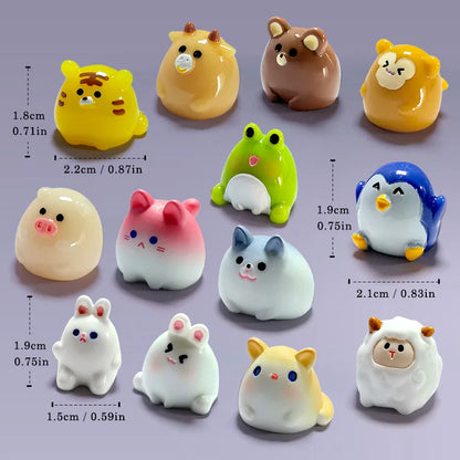 Miniature Animal Figurines 10Pcs