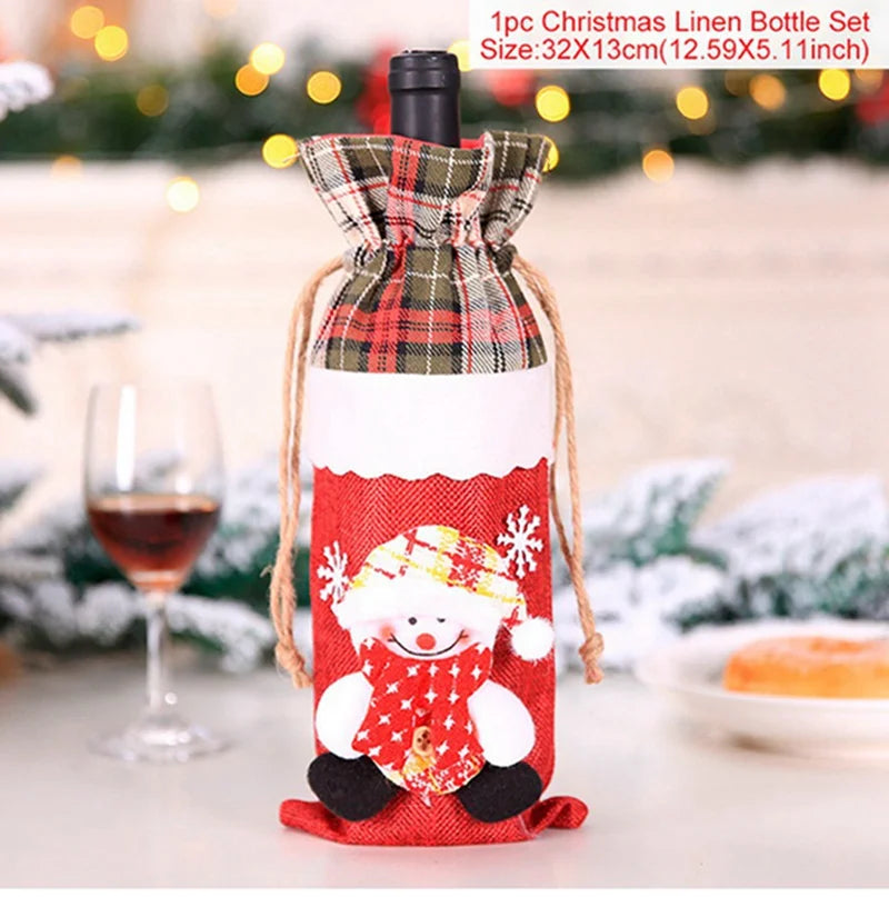 Christmas Wine Bottle Cover