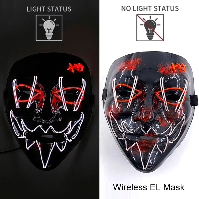 Neon LED Purge Mask