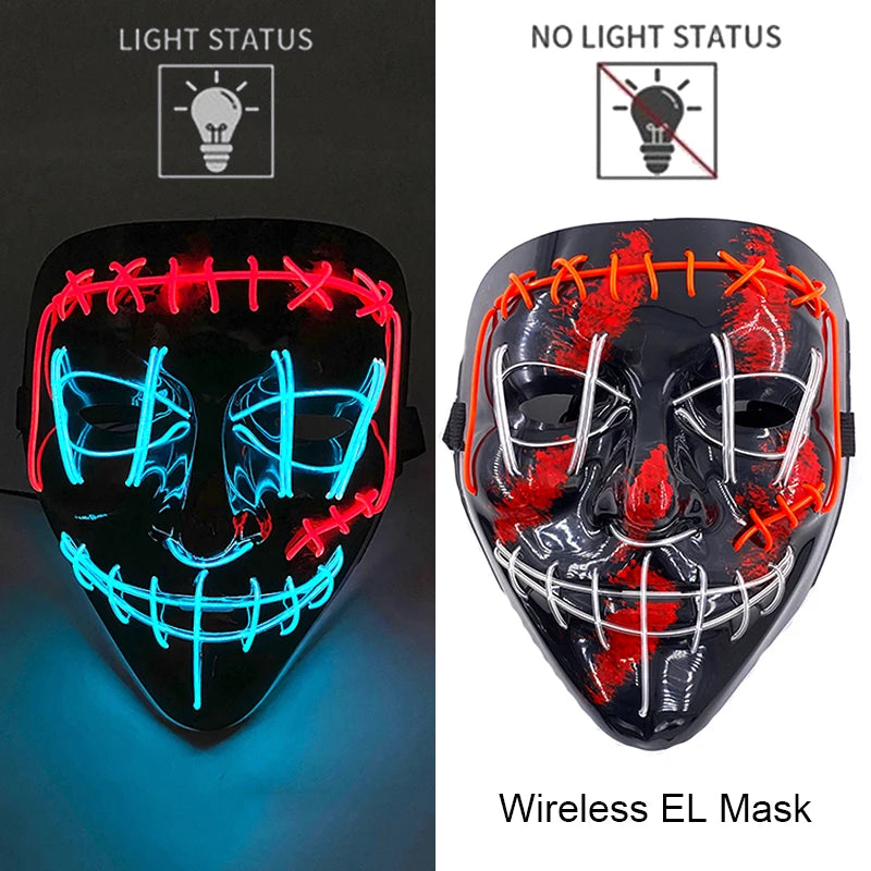 Neon LED Purge Mask