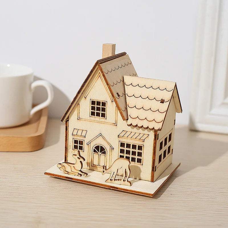 Mini Christmas DIY Wooden House