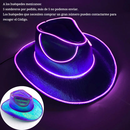 Light Up Bar Cowboy Hat