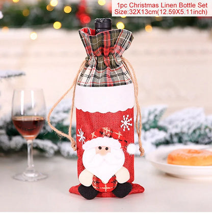 Christmas Wine Bottle Cover