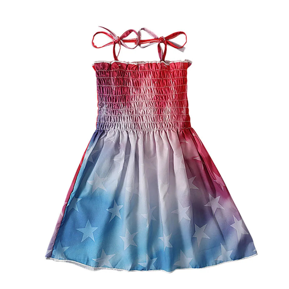 Girl Dress American Holliday Themed