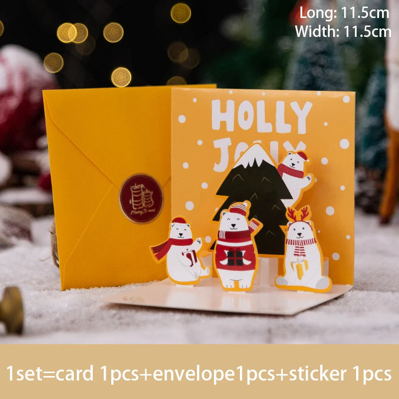 3D Pop UP Christmas Greeting Card