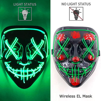 Neon LED Purge Mask