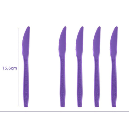 Disposable Plastic Cutlery Set 24Pcs