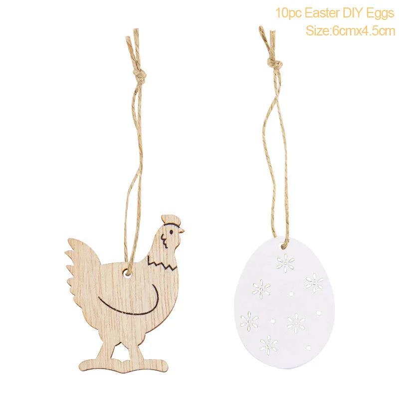 Multiple Wooden Easter Decoration