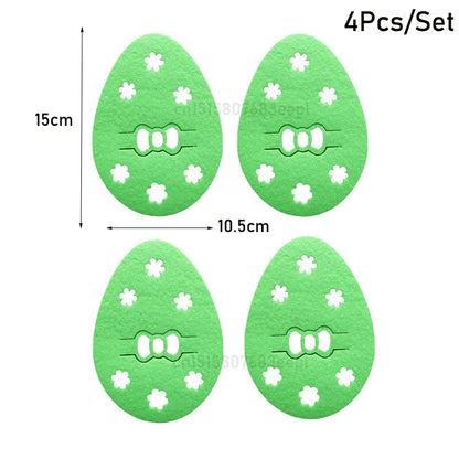 Easter Felt Cutlery Holder 4Pcs