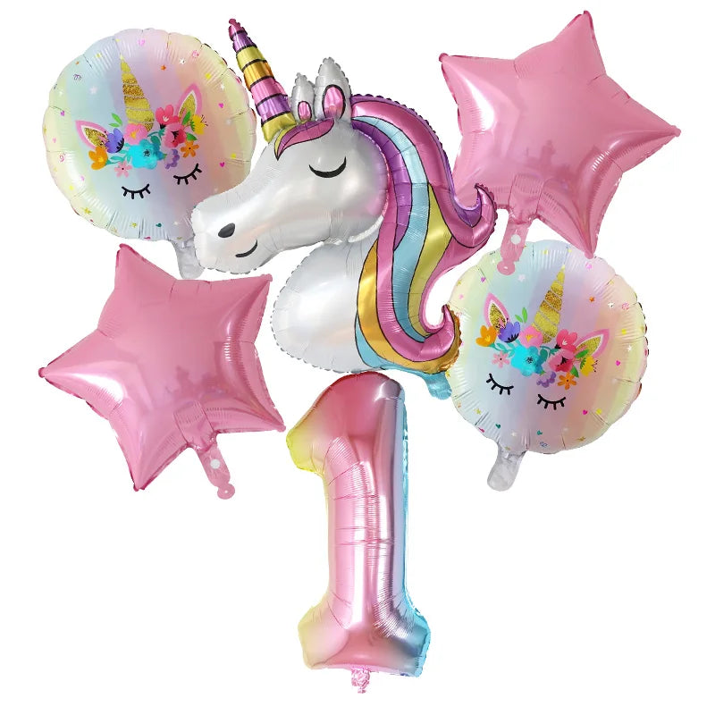 Unicorn Foil Balloon Set