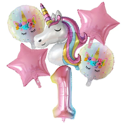 Unicorn Foil Balloon Set