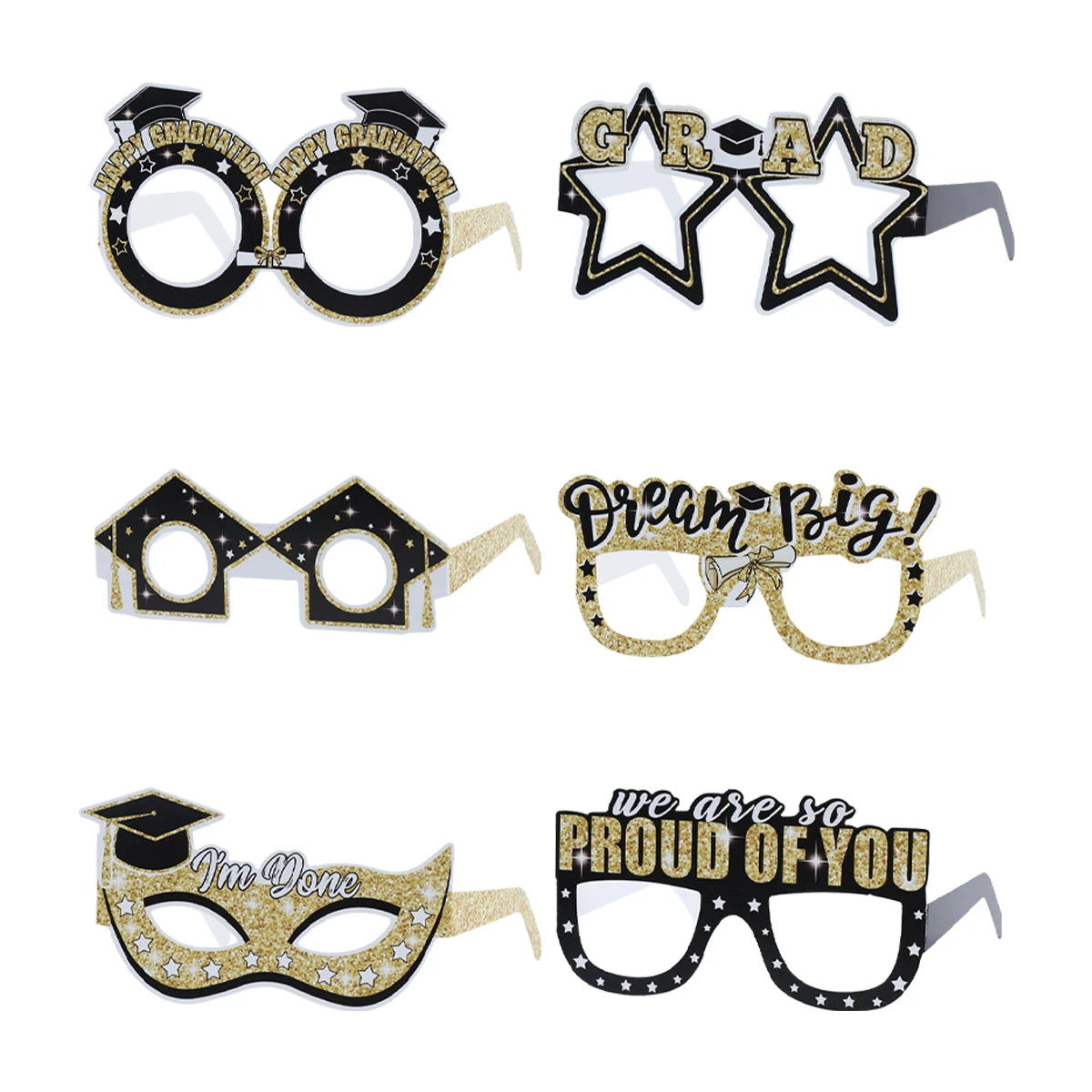 Graduation Glitter Glasses